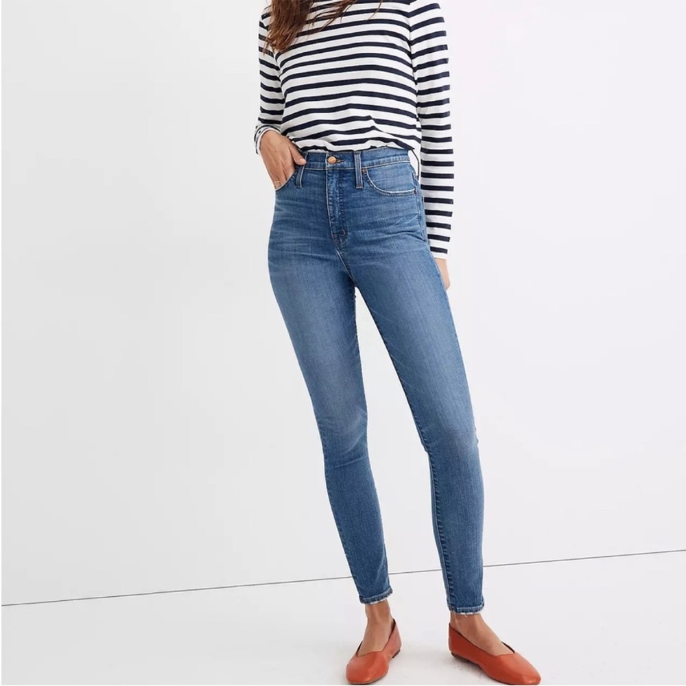 Madewell 11" High-Rise Skinny Jeans in Maricopa Wash